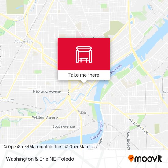Mapa de Washington & Erie NE