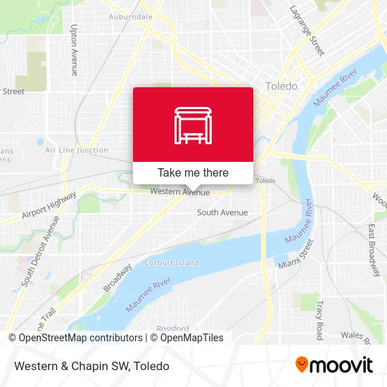 Western & Chapin SW map