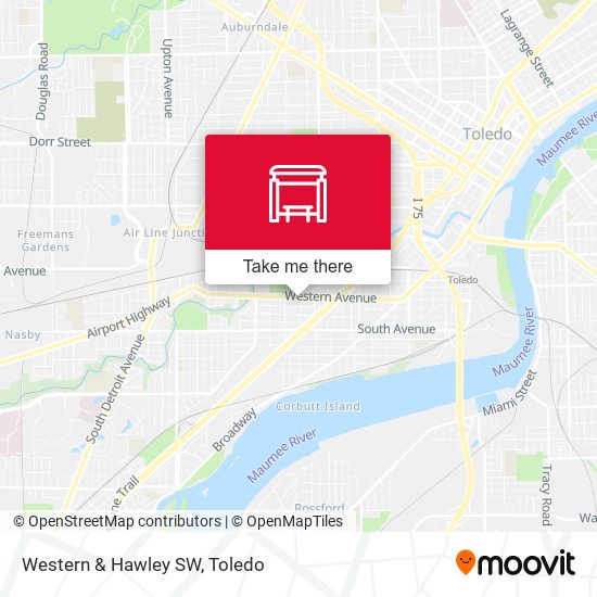 Mapa de Western & Hawley SW