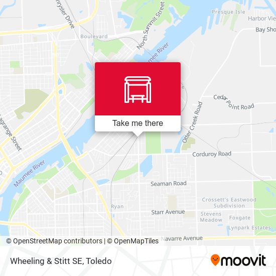 Mapa de Wheeling & Stitt SE