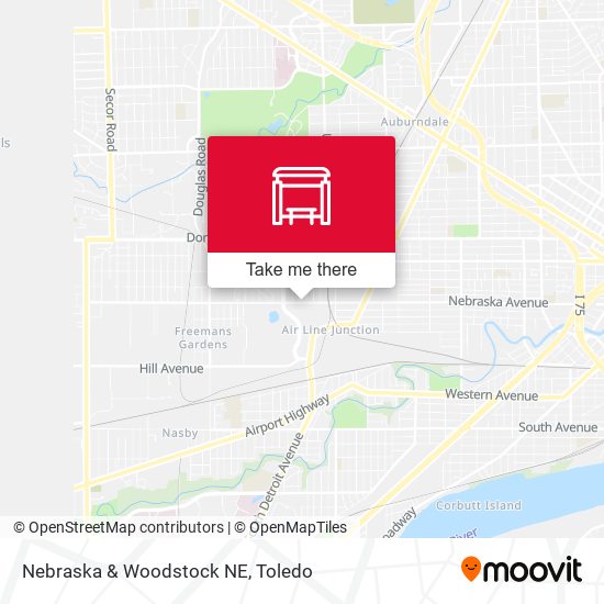 Mapa de Nebraska & Woodstock NE