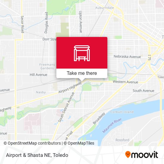 Airport & Shasta NE map