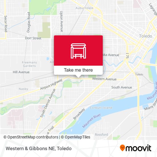Western & Gibbons NE map