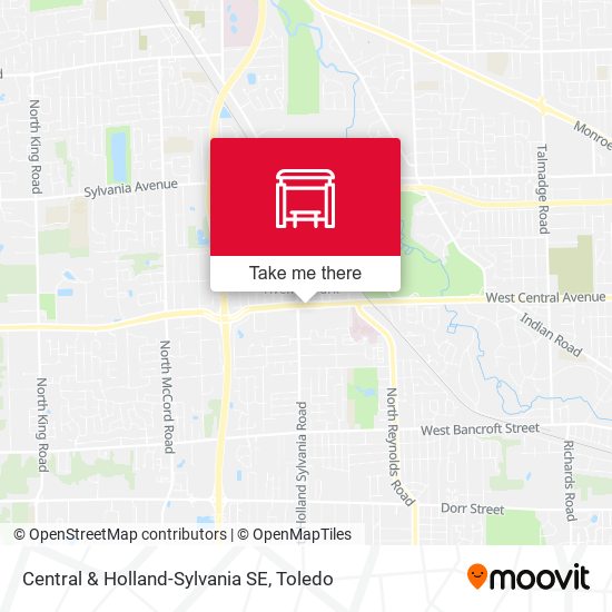 Central & Holland-Sylvania SE map