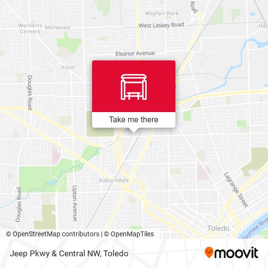 Mapa de Jeep Pkwy & Central NW