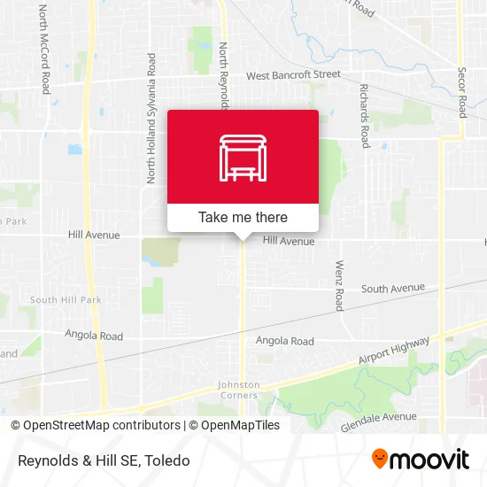 Mapa de Reynolds & Hill SE