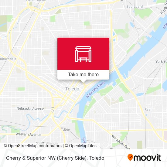 Mapa de Cherry & Superior NW (Cherry Side)