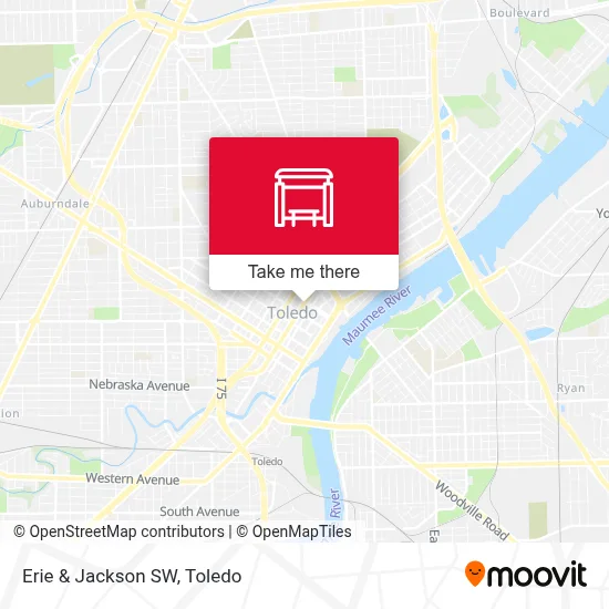 Erie & Jackson SW map