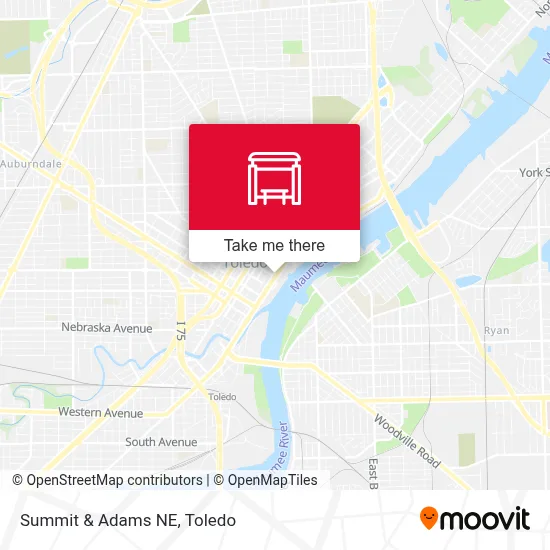 Summit & Adams NE map