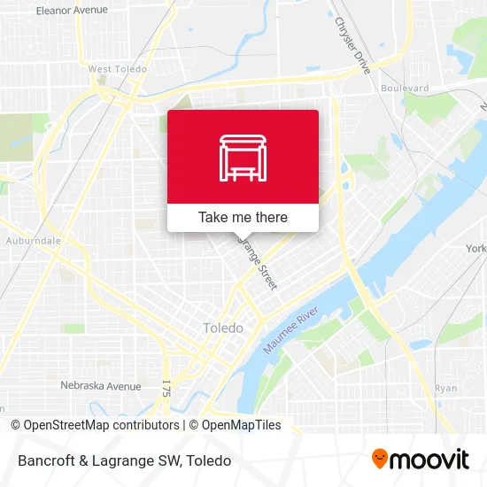 Bancroft & Lagrange SW map