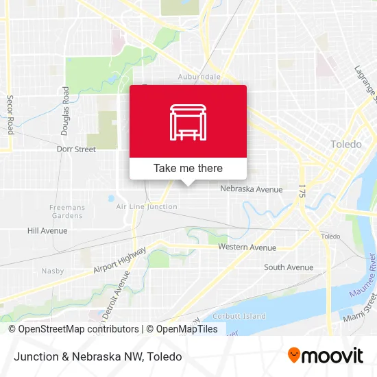 Junction & Nebraska NW map