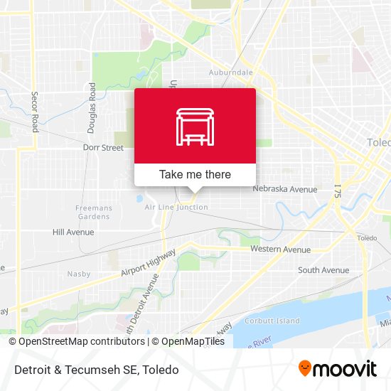 Mapa de Detroit & Tecumseh SE