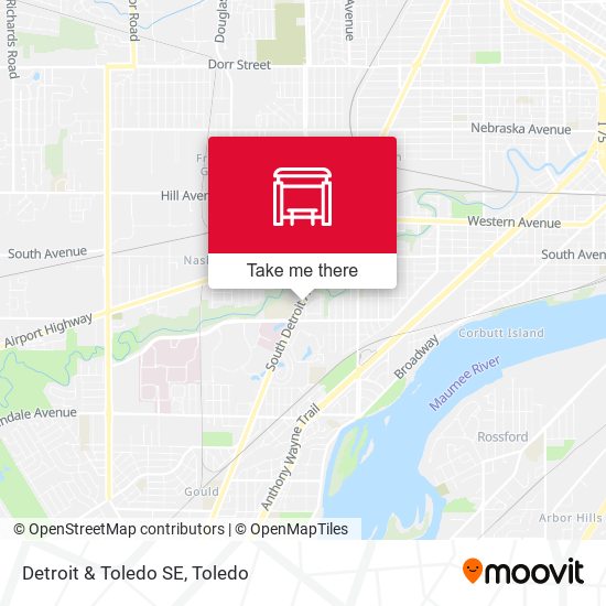 Mapa de Detroit & Toledo SE