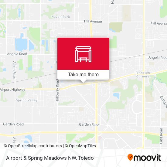 Airport & Spring Meadows NW map