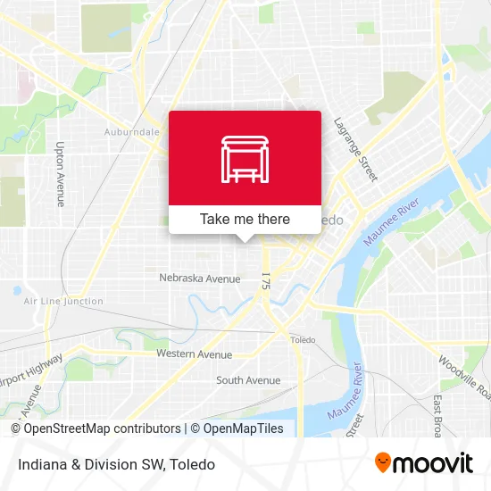 Indiana & Division SW map