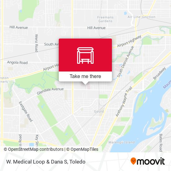 W. Medical Loop & Dana S map
