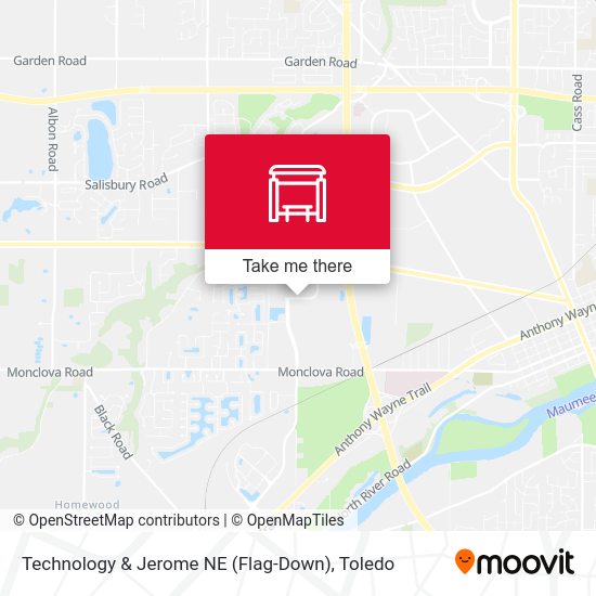 Technology & Jerome NE (Flag-Down) map