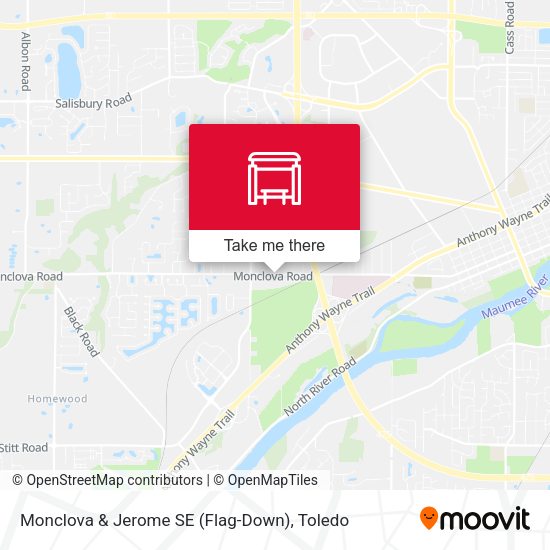 Mapa de Monclova & Jerome SE (Flag-Down)
