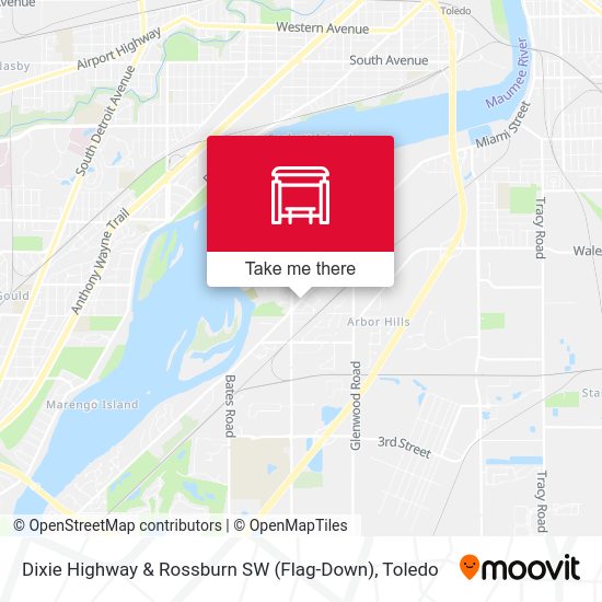 Dixie Highway & Rossburn SW (Flag-Down) map