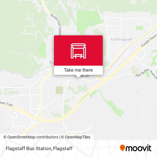 Flagstaff Bus Station map