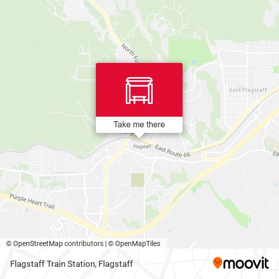 Flagstaff Train Station map