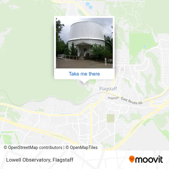 Lowell Observatory map
