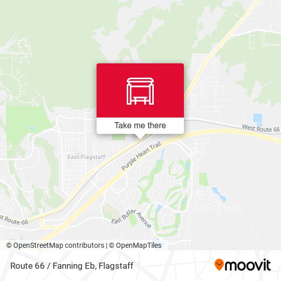 Route 66 / Fanning Eb map