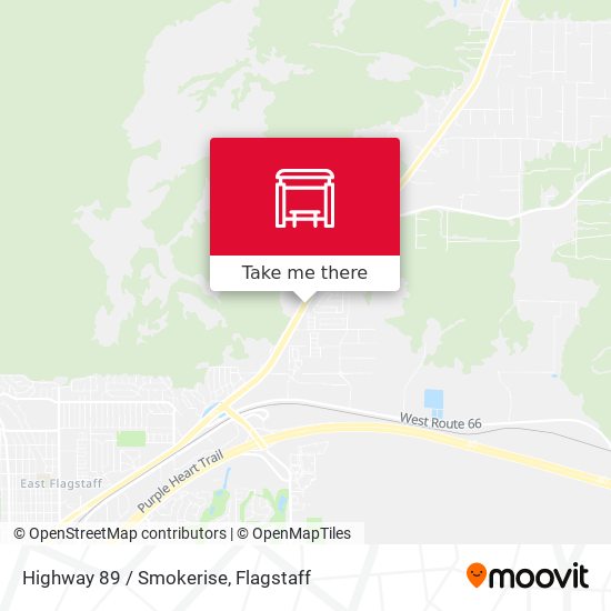 Highway 89 / Smokerise map