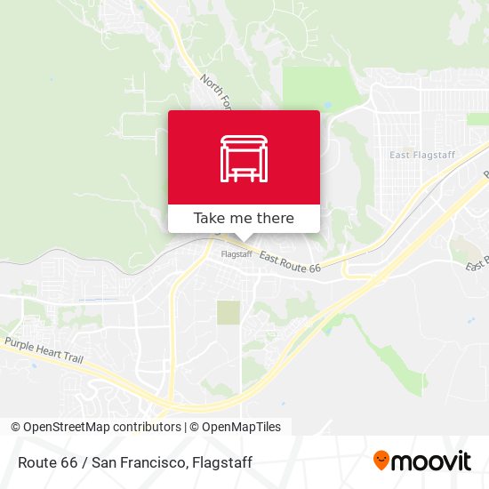 Route 66 / San Francisco map