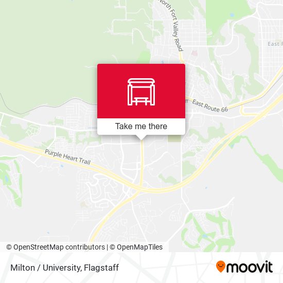 Milton / University map