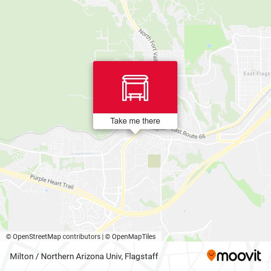 Milton / Northern Arizona Univ map