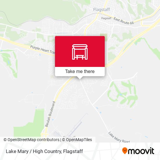 Lake Mary / Hi Cntry map