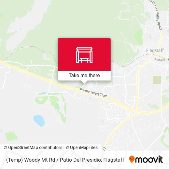 Mapa de (Temp) Woody Mt Rd / Patio Del Presidio