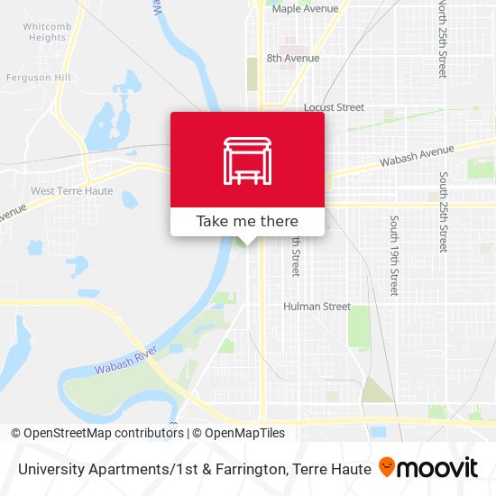 Mapa de University Apartments / 1st & Farrington