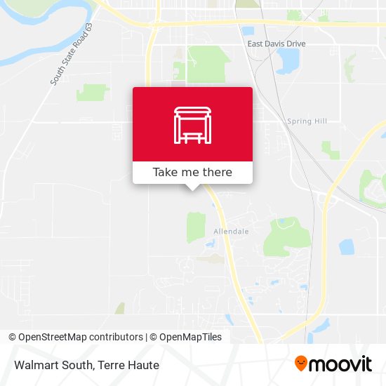 Mapa de Walmart South