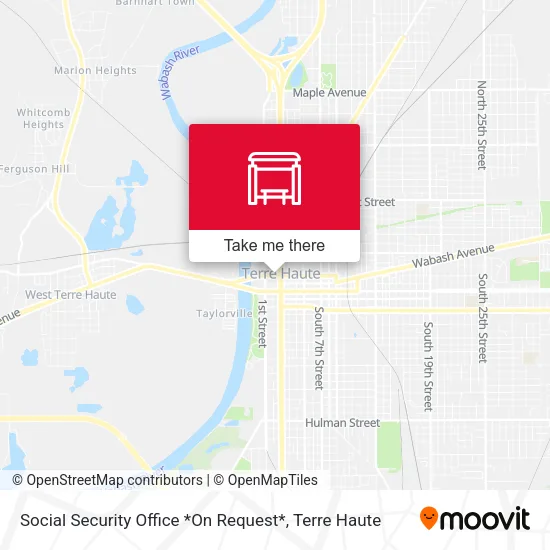 Social Security Office *On Request* map