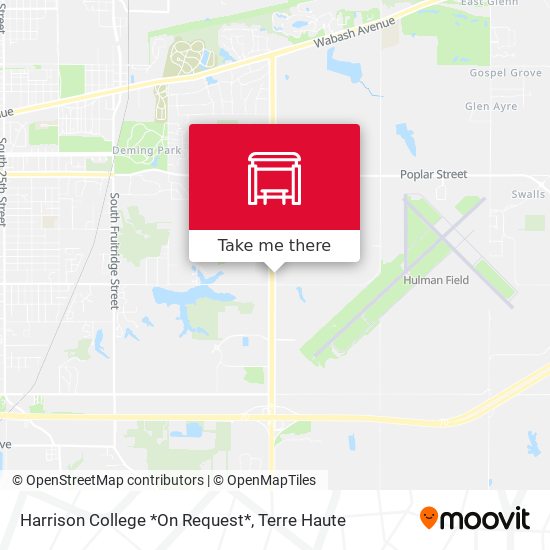 Harrison College *On Request* map