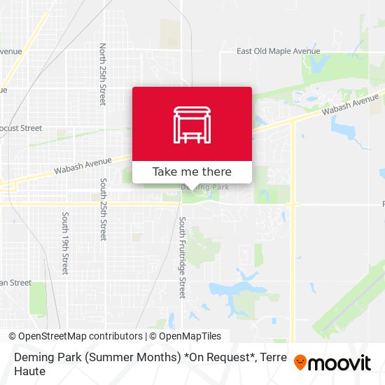 Deming Park (Summer Months) *On Request* map