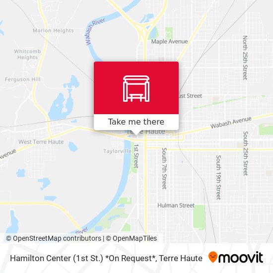Mapa de Hamilton Center (1st St.) *On Request*