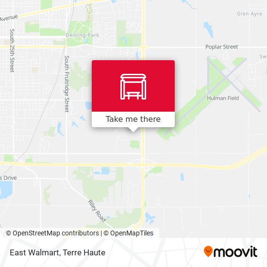 East Walmart map