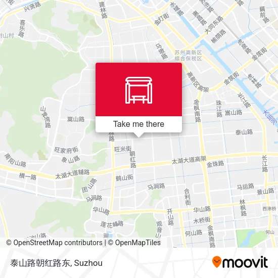 泰山路朝红路东 map