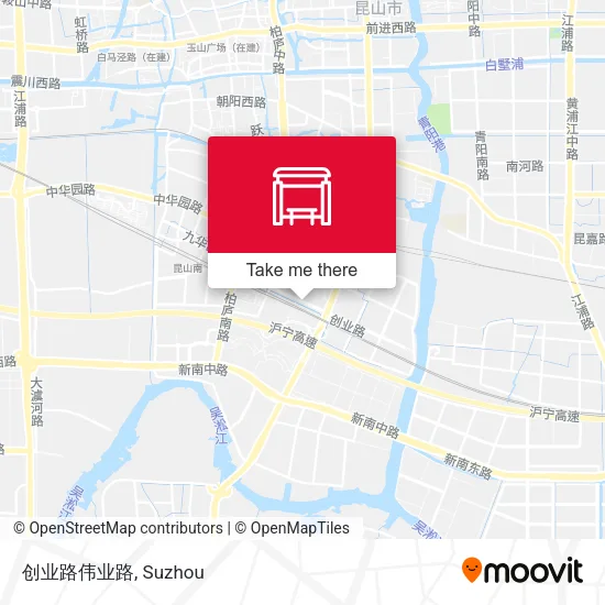 创业路伟业路 map