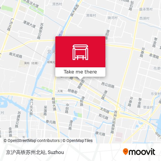 京沪高铁苏州北站 map