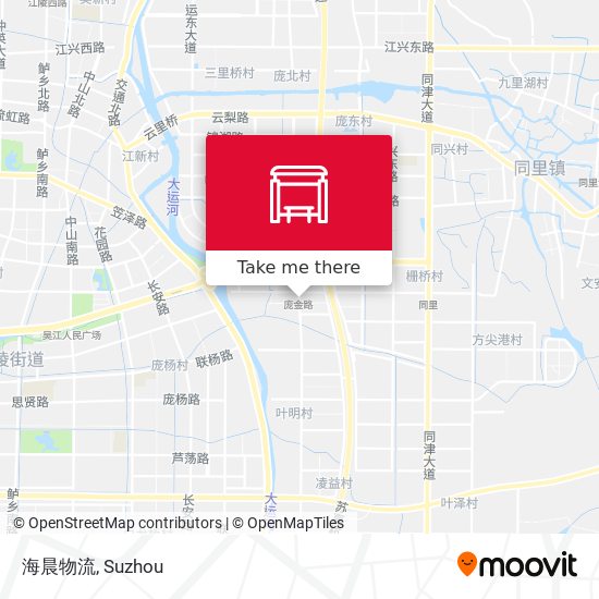 海晨物流 map