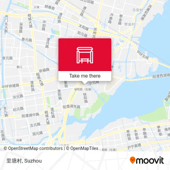 里塘村 map