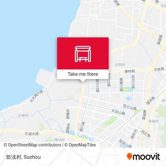 箭渎村 map