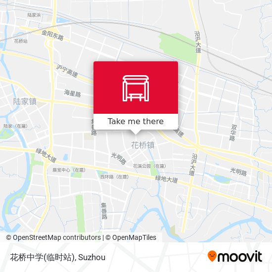 花桥中学(临时站) map