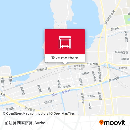 前进路湖滨南路 map