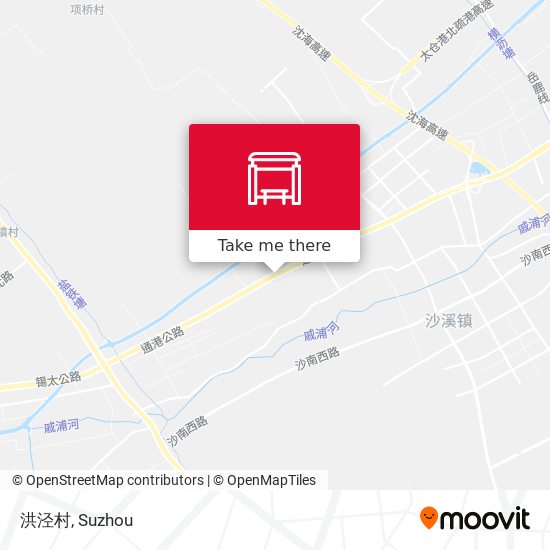 洪泾村 map