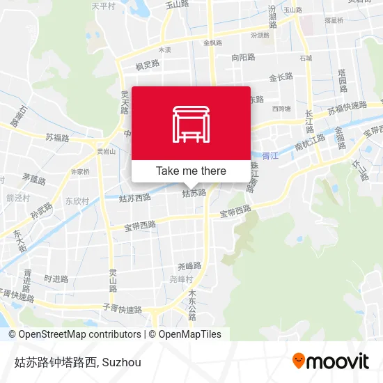 姑苏路钟塔路西 map